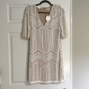 En Créme Sequin Dress